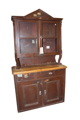 Credenza rustica in due corpi